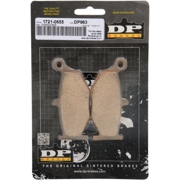 (image for) DP Brakes Standard Rear Brake Pad 1721-0655 for SUZUKI GSX1300R Hayabusa/Z 13-24 (Brembo Monobloc calipers)