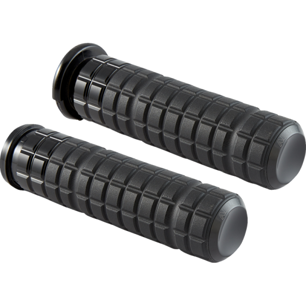 (image for) Arlen Ness Speedliner Grips - Black Anodized - 99-17 Twin Cam