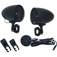 (image for) Road Thunder Speaker Pods with Bluetooth Controller, Satin Black