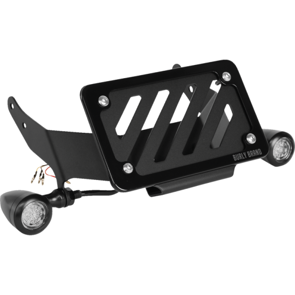 Burly Brand Slash Cut Turn Signal and License Plate Kit