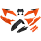 (image for) Complete Body Kit - Black/orange/black