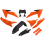 (image for) Complete Body Kit - Black/orange/black