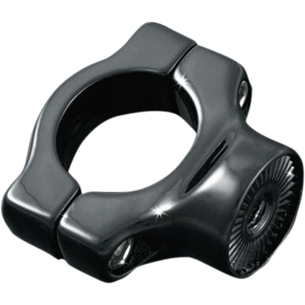 (image for) Kuryakyn Side-Mount Plate Mount Gloss Black (Softail)