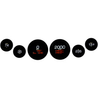 (image for) Six-Gauge MLX Package Black Bezel