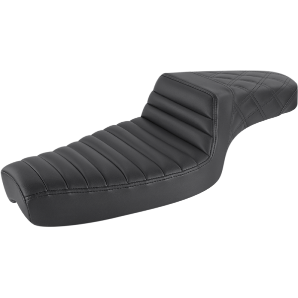 (image for) Saddlemen Step-Up™ Seat - Black, Front TR, rear LS