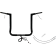 (image for) Flat Top Handlebar Kit - 16" Rise - Gloss Black