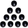 (image for) 1/2" Hex Bolt/Nut Cover, Black