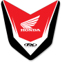 (image for) Factory Effex Front Fender Kit - Honda CRF250R 14-17, CRF450R 13-16