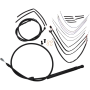 (image for) Burly Brand Black Handlebar Cable/Line Install Kit, For 14" Ape hanger bar