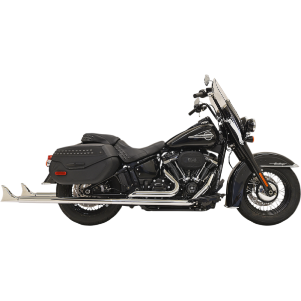 (image for) BASSANI XHAUST True Duals 39" Fishtail Mufflers (No Baffle) Chrome