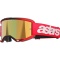 (image for) Alpinestars Vision 5 Goggle, Blaze Red/Red with Mirror Gold Lens