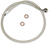 (image for) Sterling Chromite Upper Brake Line, 27", 10mm/180° Banjo