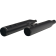 (image for) Khrome Werks 4.50" HP PLUS Slip-On Mufflers - Black w/ black Race tip billet end caps