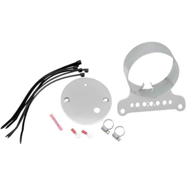 (image for) Drag Specialties Single Gauge Bracket Chrome