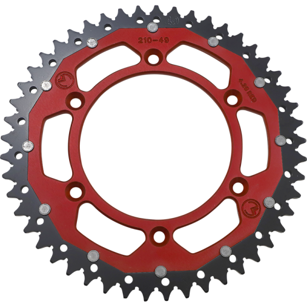 (image for) Moose Racing Dual Sprocket - 49T - Red