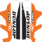 (image for) Factory Effex Sponsor Logo Lower Fork Guard Graphics - KTM EXC/SX/XC 08-14