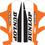 (image for) Factory Effex Sponsor Logo Lower Fork Guard Graphics - KTM EXC/SX/XC 08-14