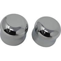 (image for) Front Axle Caps Smooth Chrome