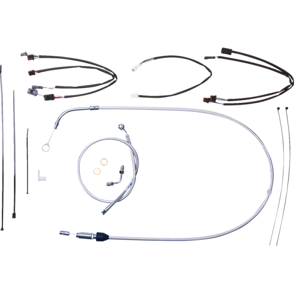 (image for) MAGNUM Sterling Chromite Designer DOT Handlebar Installation Kit, 12"-14" Apes