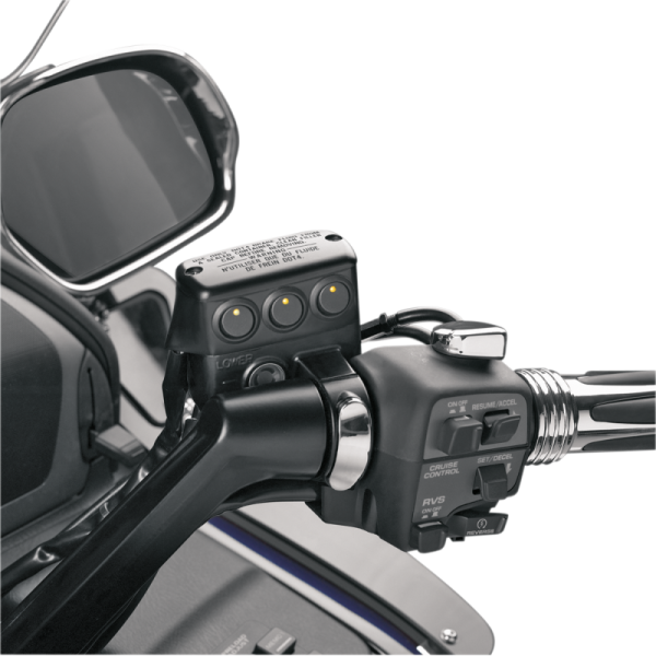 (image for) SHOW CHROME LED Switch Block Assembly, Clutch-side, Matte Black