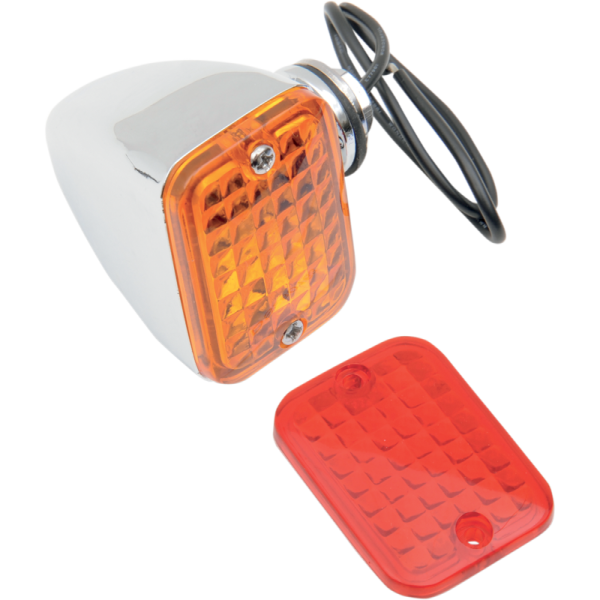 (image for) Drag Specialties Rectangular Mini Marker Light - w/ Single-Filament Bulb