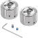 (image for) Front Axle Nut Cover - Mirror polished w/ masked skull