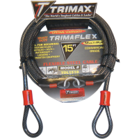 (image for) Max Security Dual-Loop Cable, 15' L x 10 mm dia.