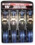 (image for) Molded Rubber Ratchet Straps, 1" x 15', 2-pack