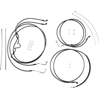 (image for) Black Pearl Big Twin Complete Kit w/o Wiring Extensions - 6 in. End Rise