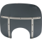 (image for) Memphis Fats 13" Windshield - Dark black smoke