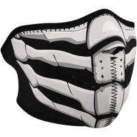 (image for) Neoprene Half Mask - Bone breath, glow in the dark