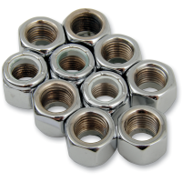 (image for) Chrome Nylon Insert Nut 3/8"-24