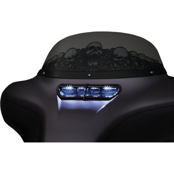 (image for) LED Fairing Vent Accents Satin Black