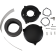 (image for) High Performance 6" Dragtron II Air Cleaner - Black