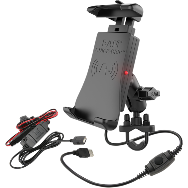 (image for) RAM MOUNT Quick-Grip Wireless Charging Holder with U-Bolt Mount