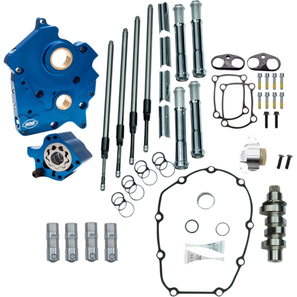 (image for) S&S CYCLE Camchest Kit with 465 Cam (Chrome Tubes)