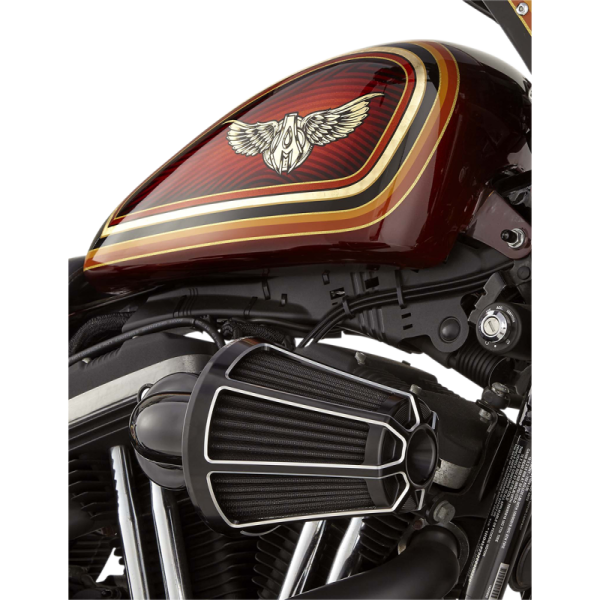 (image for) Arlen Ness Monster Sucker Kit Beveled Black