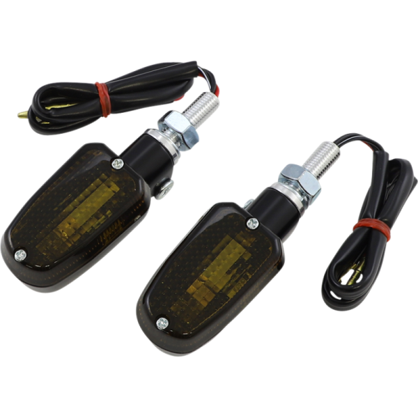 (image for) Black Satin Oblong Marker Light (Dual Filament, Smoke)