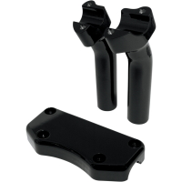 (image for) Riser/Clamp Kit 1" Dia Gloss Black 5 1/2"