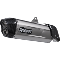 (image for) Akrapovič Titanium Mufflers w/ Carbon End Cap for Aprilia Tuareg 660