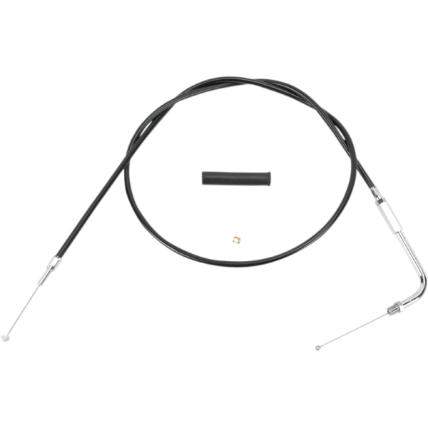 (image for) Drag Specialties Black Vinyl Throttle Cable for FLHT