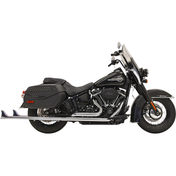 (image for) BASSANI XHAUST True Duals 39" Fishtail Mufflers (No Baffle) Chrome