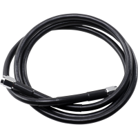 (image for) Black Vinyl-Coated Stainless Steel Brake Line 52"