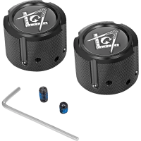 (image for) Axle Nut Cover Black w/ Masonic Emblem