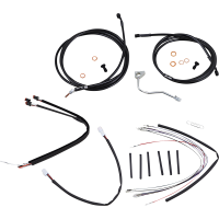 (image for) Black Cable/Line Install Kit for 18" Ape Hanger Bar