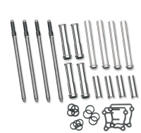 (image for) Adjustable Pushrod Kit w/ Chrome Covers