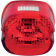 (image for) Laydown Taillight Lens w/ Top Tag Window - Red (99-E03)