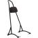 (image for) Burly Brand Sissy Bar - Black Powdercoat, Tall