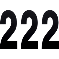 (image for) Standard Numbers - 8" Black - No. 2