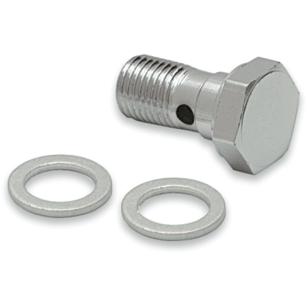 (image for) Drag Specialties Chrome Banjo Bolt 3/8"-24 (3/4" L minus head)